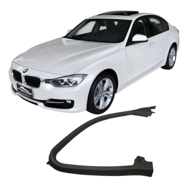 Moldura Porta Dianteira Esquerda Bmw 320i 2015 2.0 Original Preto