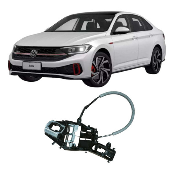 Suporte Maçaneta Dianteira Esquerda Vw Jetta 2023 17b837811e Preto Dianteira