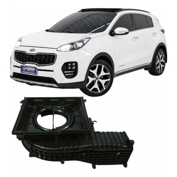 Acabamento Caixa Ar Ac Original Kia Sportage 2018 Original Preto