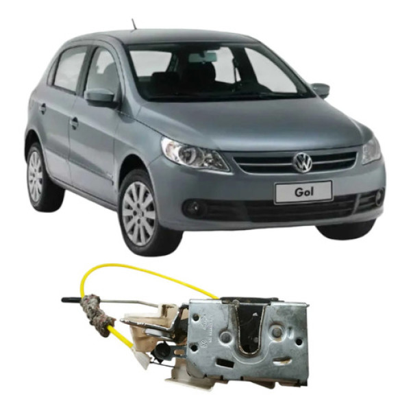 Fechadura Porta Traseira Esquerda Vw Gol 2008 Original 4p 
