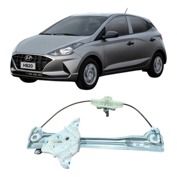 Máquina Vidro Traseira Esquerda Hyundai Hb20 2020 Original
