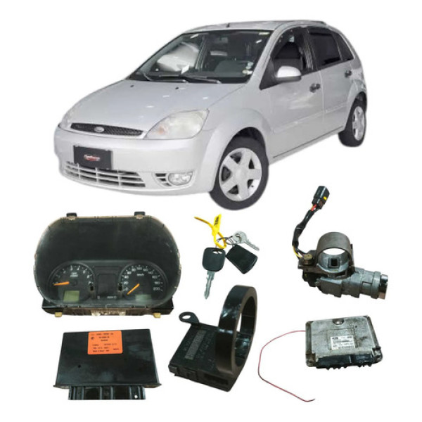 Kit Code Modul Injeçao Fiesta 2005 1.0 5s6512a650ac Original