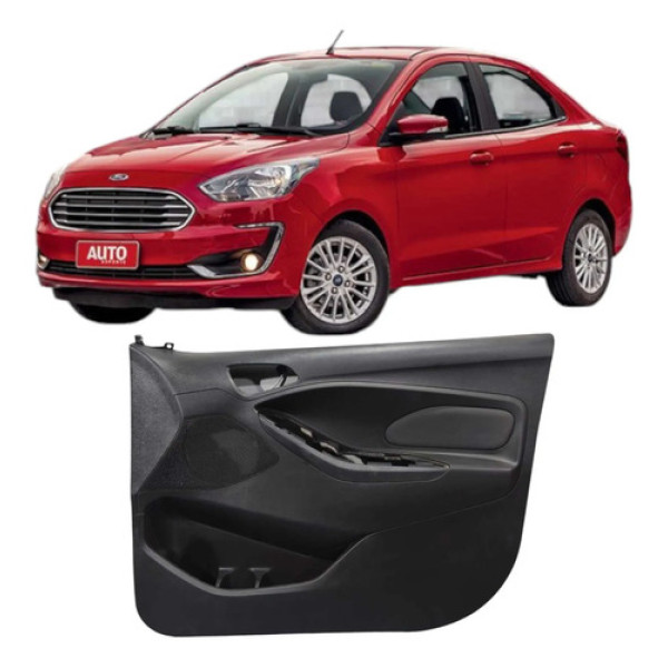 Forro Porta Dianteira Direita Ford Ka 2018-2021 E3b5a060b00 Preto