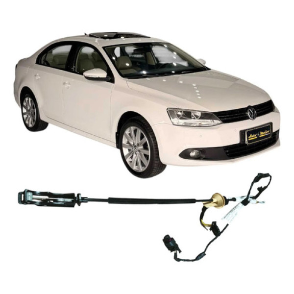 Cabo Fechadura Dianteira Esquerda Vw Jetta 2013 5c6837085a Preto