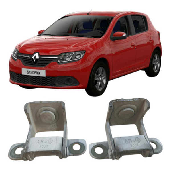 Par Dobradiça Porta Malas Tampa Traseir Renault Sandero 2017