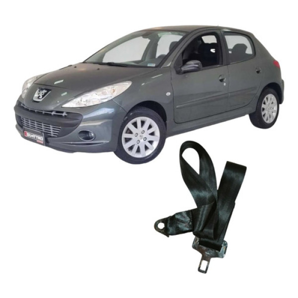 Fivela Cinto Traseiro Peugeot 207 2009 1.4 Original 