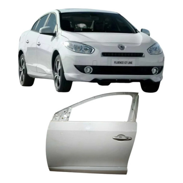 Porta Dianteira Esquerda  Renault Fluence 2014 2.0 Original Dianteira Esquerdo Branco