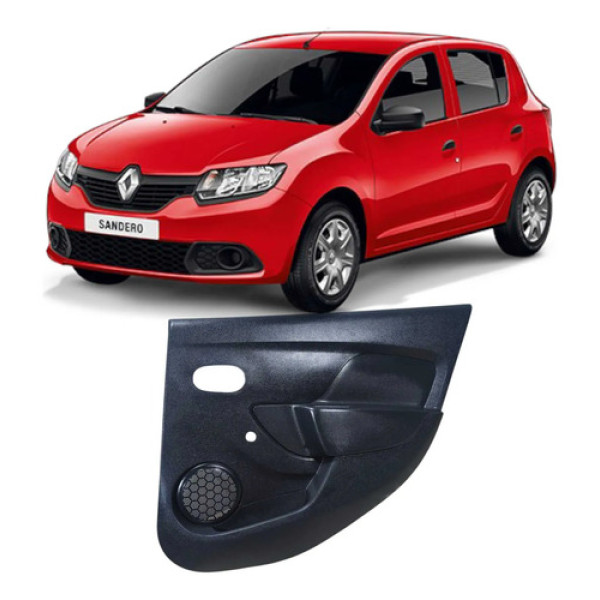 Forro Porta Traseira Direita Renault Sandero 2019 829a09067 Preto
