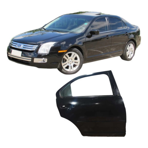 Porta Traseira Direita Ford Fusion 2006 2.3 31334630rj Traseira Direito Preto