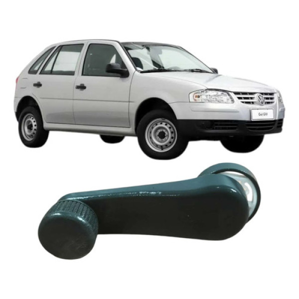 Manivela Vidro Manual Volkswagen Gol 2009 1.0 Original  Preto