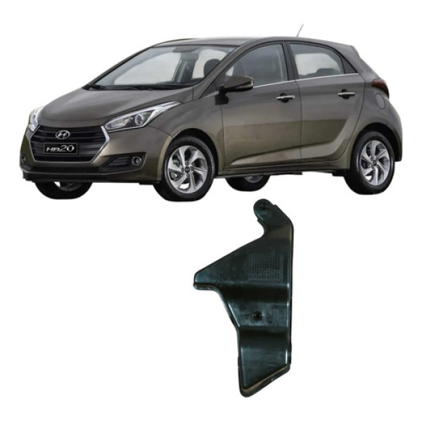 Moldura Capa Haste Porta Diant Hyundai Hb20 2016 2.0 Orig Prateado