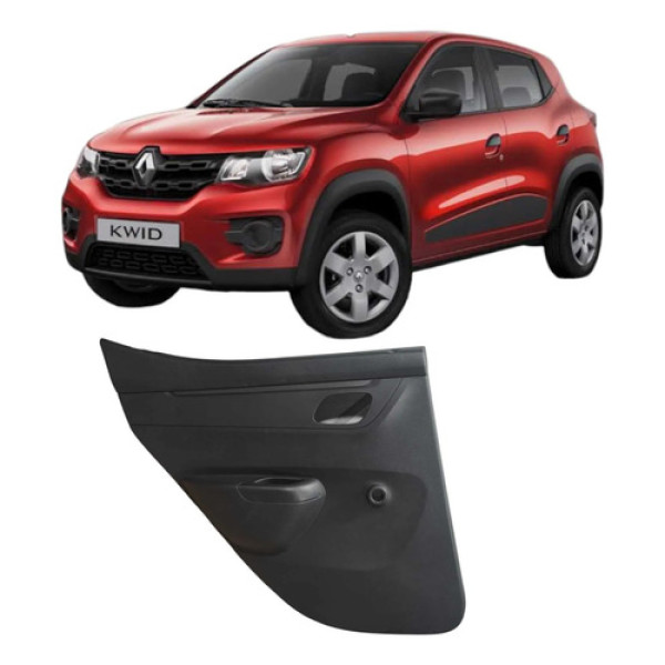Forro Porta Traseiro Esquerdo Kwid 1.0 3c 2018 829a19299r Preto