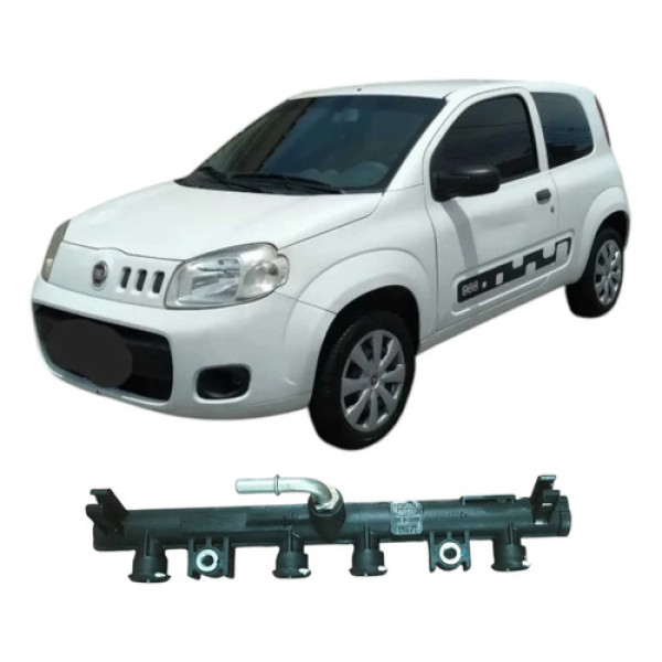 Flauta Bico Injetor  Fiat Uno 2014 1.0 55228295 Original