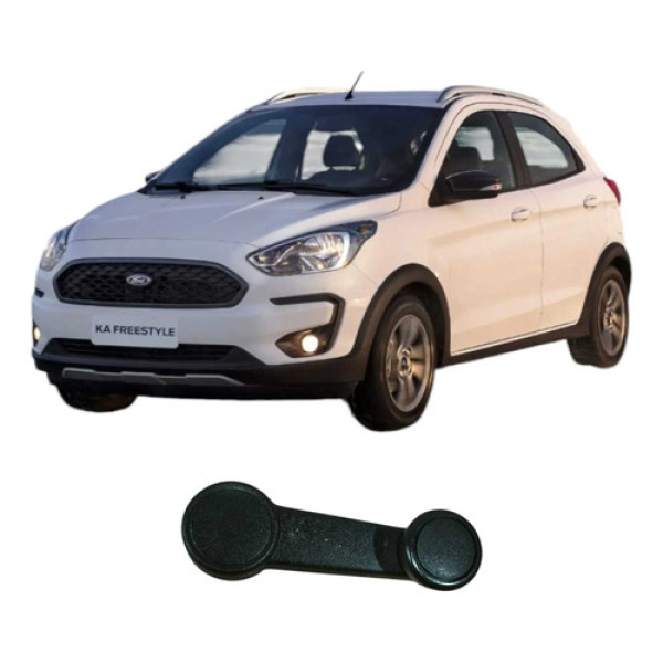 Manivela Maquina Vidro Ford Ka 2021 1.0 3c Original Preto