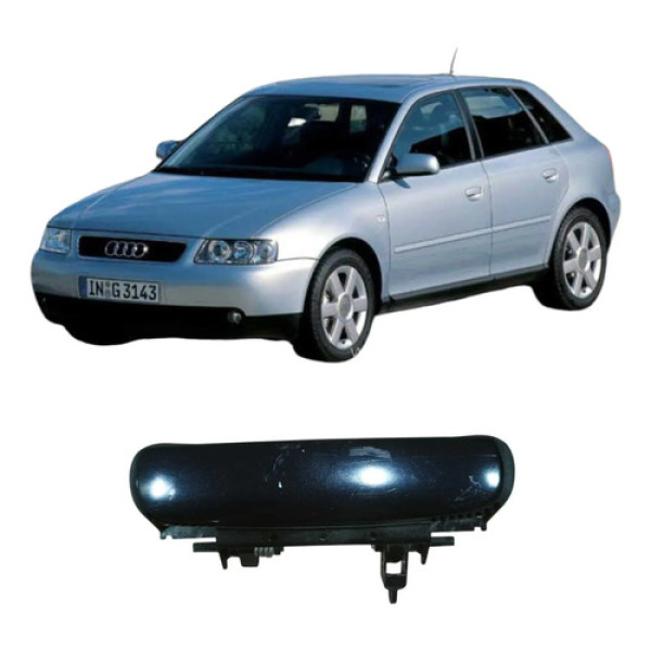 Maçaneta Dianteira Direita Audi A3 2002 1.8 4b0839885 Preto Dianteira