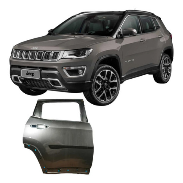 Porta Traseira Direita Jeep Compass 2020 2.0 Original Traseira Direito Cinza