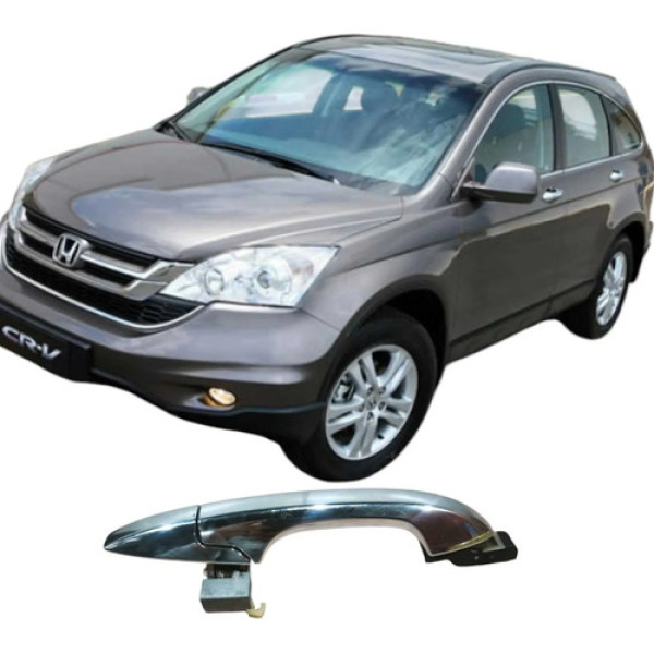 Maçaneta Traseira Direita Honda Cr-v 2010 2.0 Original Preto Traseira