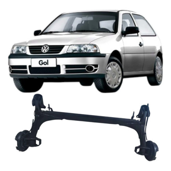 Eixo Traseiro Quadro De Suspensão Volkswagen Gol 1.0 2005