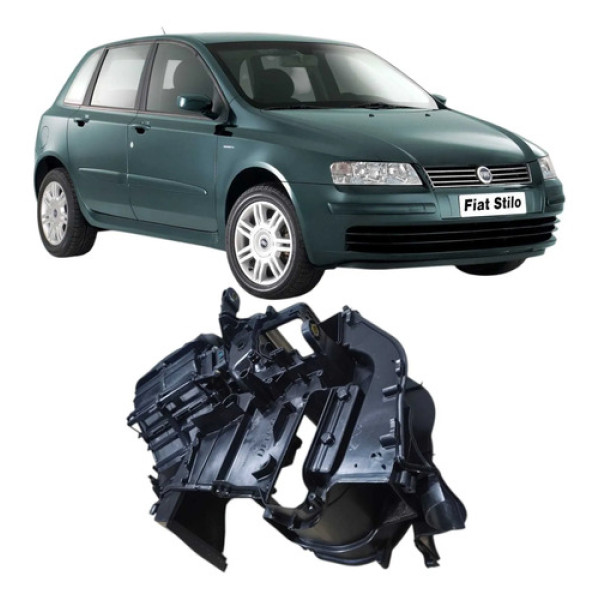 Carcaça Duto Ar Direita Fiat Stilo 2003 591521100 Original Preto