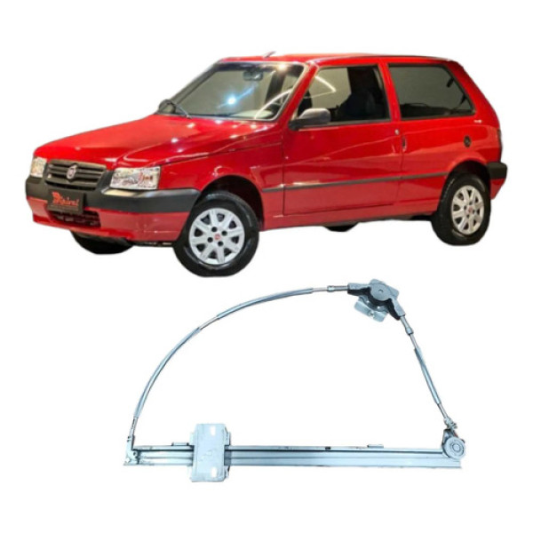Maquina Dianteira Esquerda Fiat Uno Mille 2009 1.0 2p 