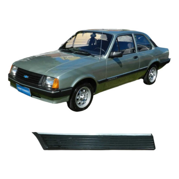 Friso Esquerdo Borracha Chevrolet Chevette 1989 1.6 Original