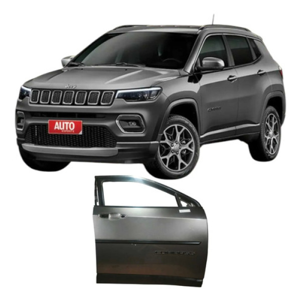 Porta Dianteira Direita Jeep Compass 2020 2.0 Flex Original Dianteira Direita Cinza
