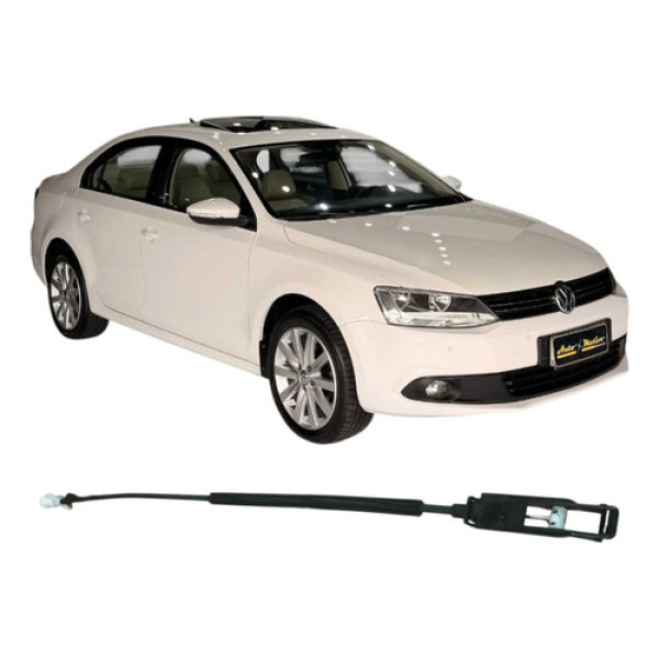 Cabo Maçaneta Dianteira Direita Vw Jetta 2013 2.0 Original Preto Dianteira