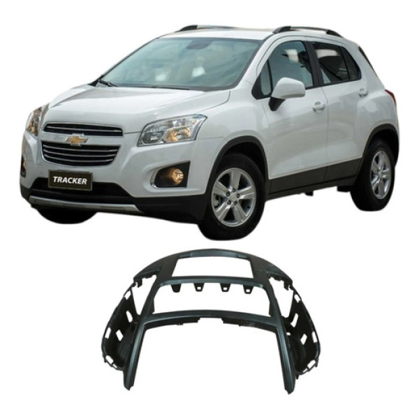 Grade Painel Central Chevrolet Tracker 2015 1.8 Original Preto Listras