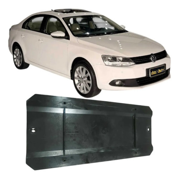 Suporte Placa Traseira Volkswagen Jetta 2013 2.0 1h6943199 Preto