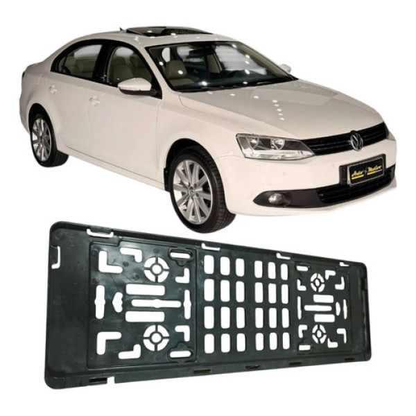 Suporte Placa Dianteira Volkswagen Jetta 2013 2.0 Original Preto