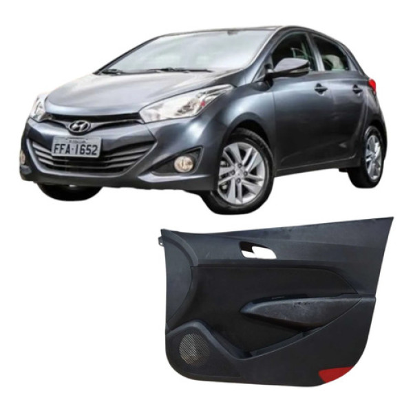 Forro Porta Dianteira Direita Hyundai Hb20 2013 Original Preto