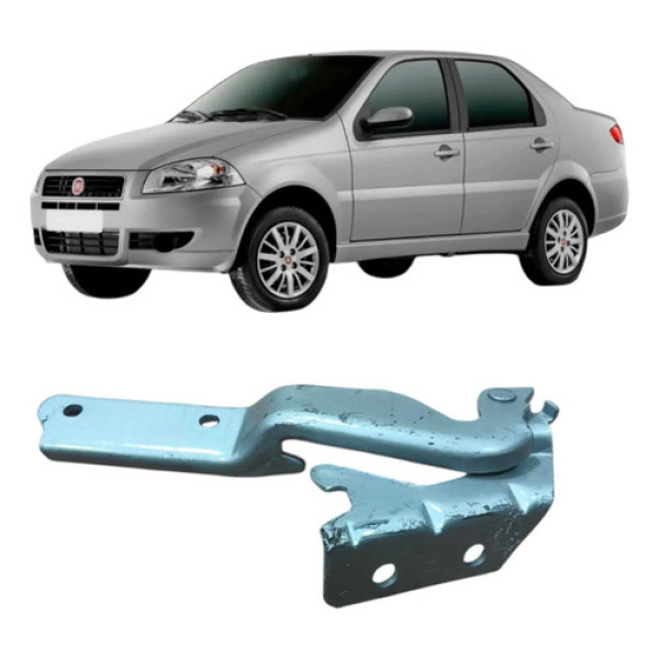 Dobradiça Esquerda Capo Fiat Siena 2013 1.0 Original 