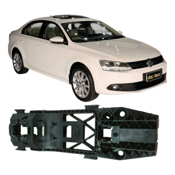 Suporte Maçanet Dianteira Direita Vw Jetta 2013 2.0 Original Preto Dianteira