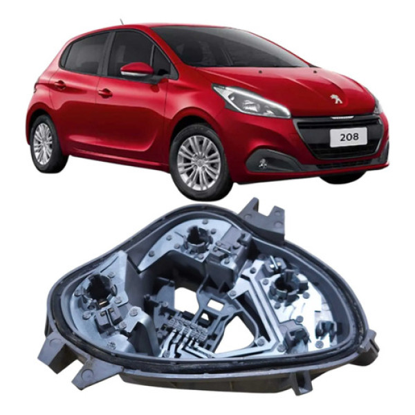 Circuito Soquete Lanterna Traseira Esquerdo Peugeot 208 2019 Esquerdo/motorista Cinza