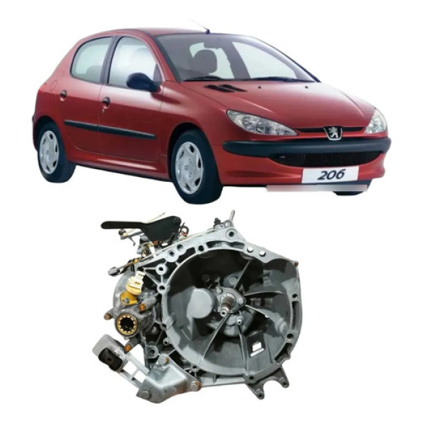 Caixa Cambio Manual Peugeot 206 2002 1.0 Original 