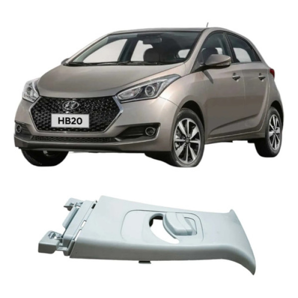 Moldura Esquerda Coluna Hyundai Hb20 2019 1.0 858331s000 Branco