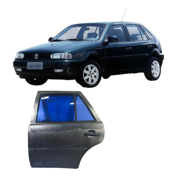 Porta Traseira Esquerda Cinza Volkswagen Gol 1999 2929he82 Traseira Esquerdo Cinza