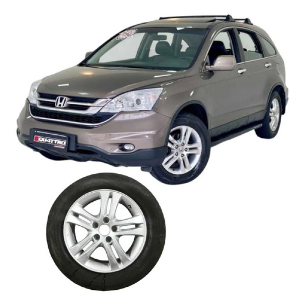 Roda Liga Aro 17 5 Furos Honda Cr-v 2010 2.0 4x4 Original Preto