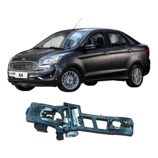 Suporte Maçaneta Traseira Esquerda Ford Ka 2019 Gn15a224a37  Preto