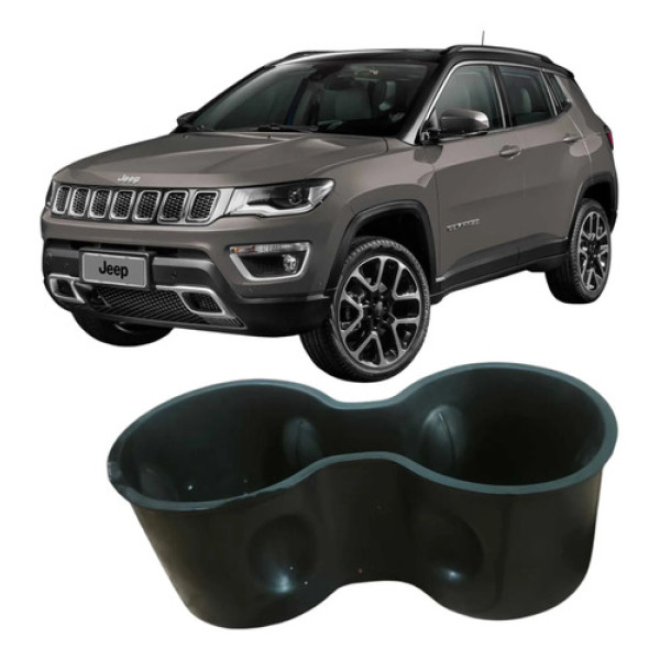 Porta Copos Console Jeep Compass 2020 2.0 17670077 Original Cinza