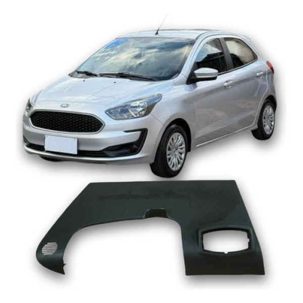 Moldura Inferior Painel Lado Esquerdo Ford Ka 2019 1.0 Orig Prateado Listras
