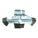 Suporte Maçaneta Tras Esq Chevrolet Prisma 2012 93363844 Ori Prateado Traseira
