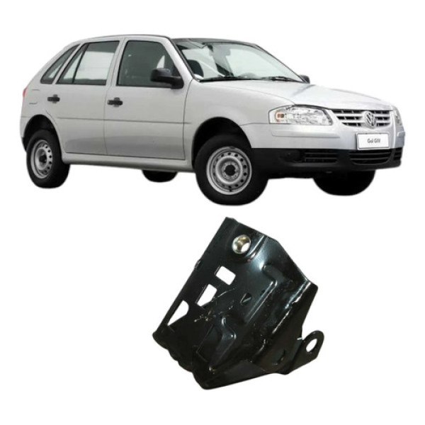 Suporte Cinto Traseiro Esquerdo Volkswagen Gol 2009 Original Preto