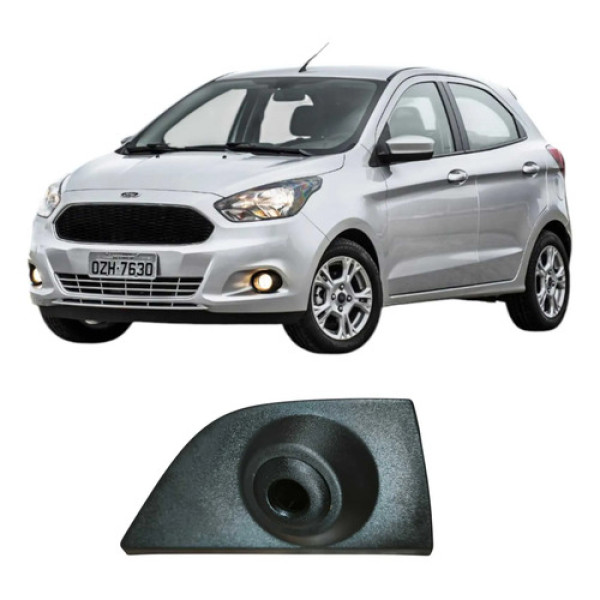 Acabamento Interno Retrovisor Esquerdo Ka 2017 E3b5a23409ad Preto