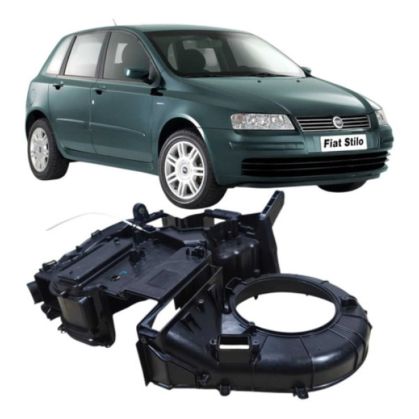 Lado Esquerdo Caixa Evaporadora Fiat Stilo 2003 1.8 Original Preto