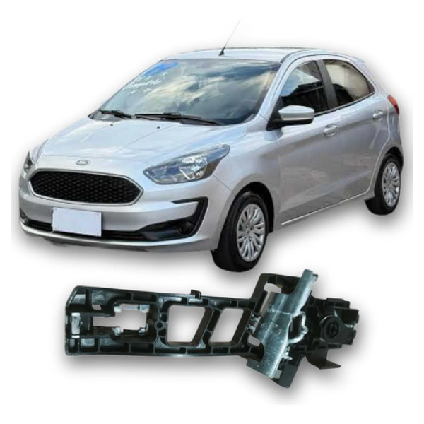 Suporte Maçaneta Dianteira Direita Ford Ka 2019 1.0 3c  Preto Dianteira