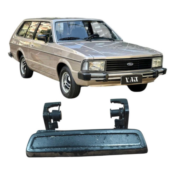 Maçaneta Externa Porta Esquerda Ford Belina Ii 1984 1.6 2p Preto Dianteira