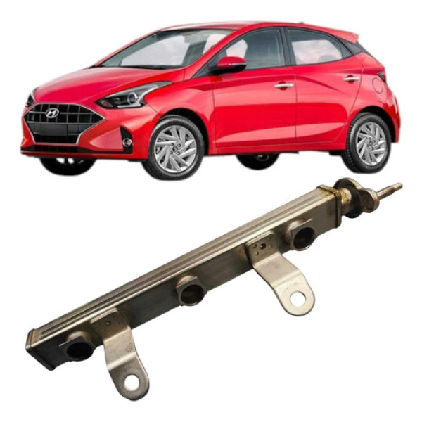 Flauta Bico Injetor Hyundai Hb20 1.0 3c Sense Flex  2021