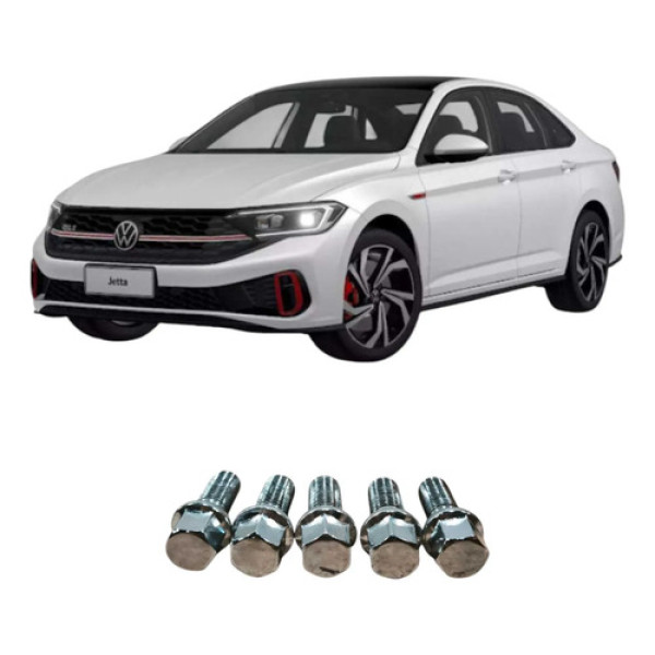 Jogo Parafuso Roda Volkswagen Jetta 2023 Gli 2.0 Original Cinza