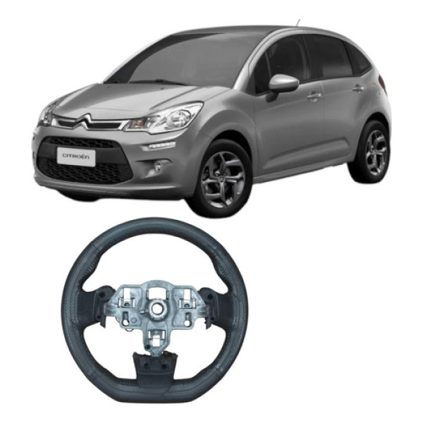 Volante Direçao Citroen C3 1.2 2013 Original Preto